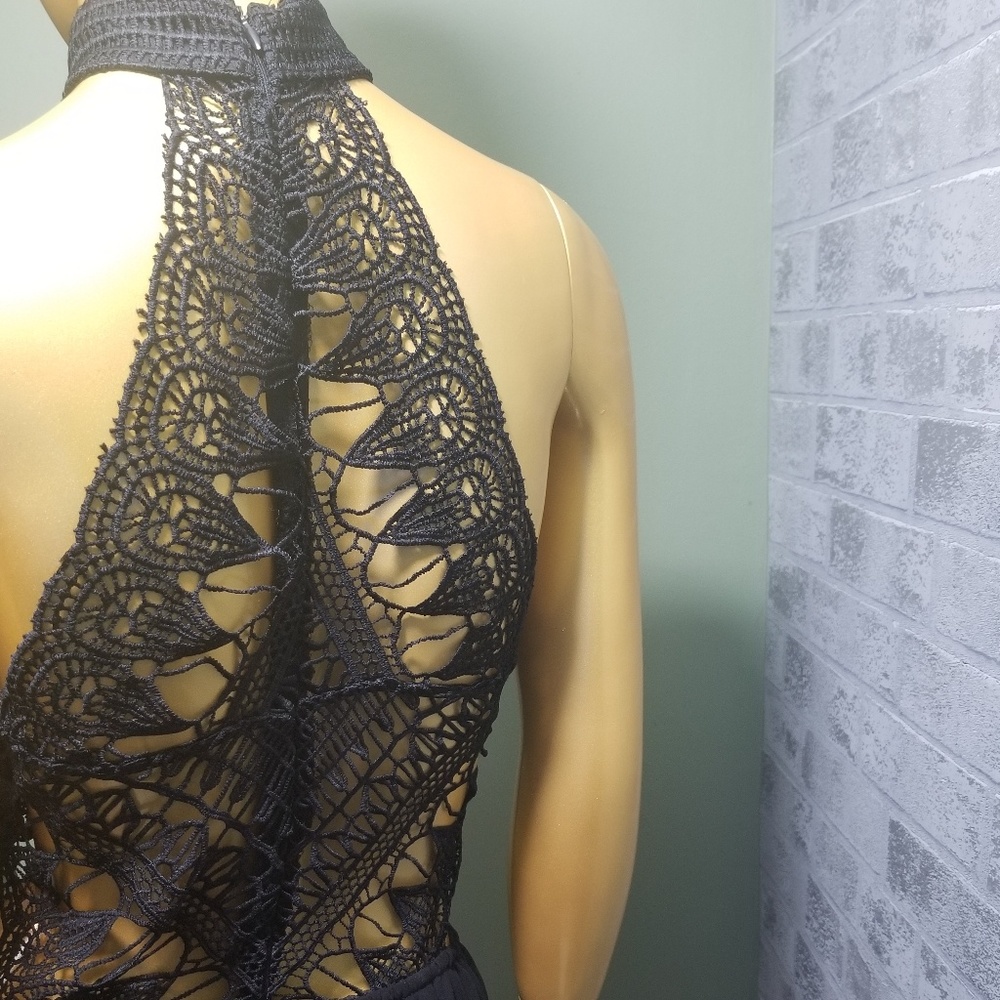 Lace and chiffon maxi dress - Picture 6 of 6